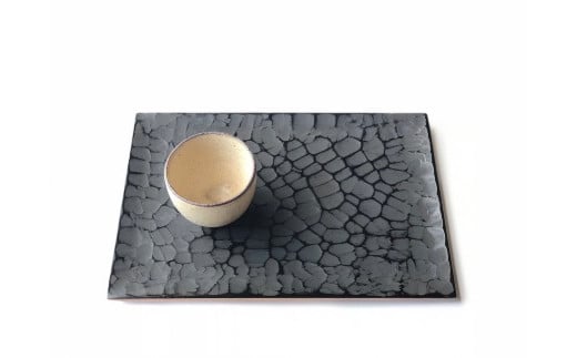 香川漆器「茶菓盆」(象谷塗)