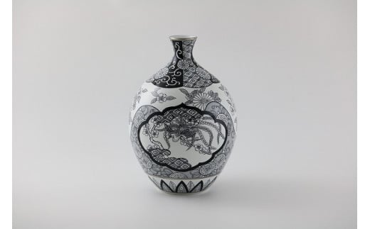 有田焼]徳利花瓶 木甲桐紋 JAPAN CHERRY【ARITA PORCELAIN LAB