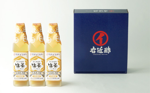 佐賀県産の生しょうがを使用した飲む濃厚果実酢3本セットです。