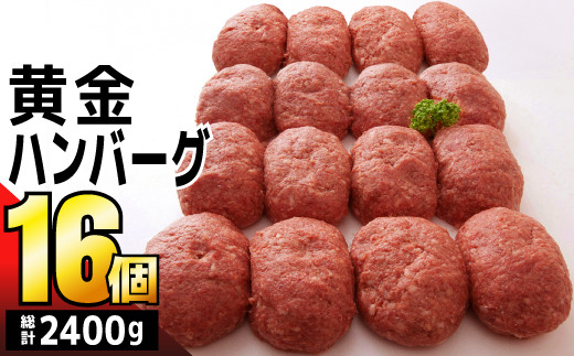 熟練の味“黄金ハンバーグ"2400g (16個)