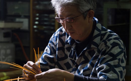 竹職人毛利健一が作る片締め編み竹のカゴバッグ(ミニ） - 大分県臼杵市