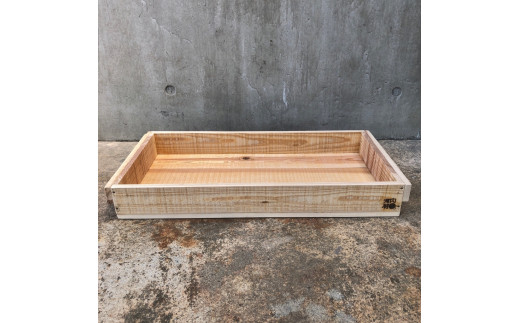 木箱（りんご箱）Cサイズ 62cm×31cm×7.7cm (おおさか 河内材 無塗装