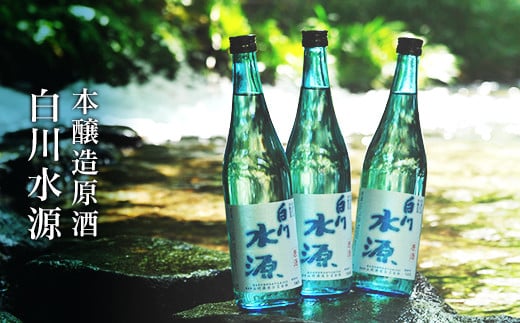 [H065-204101]南阿蘇の酒 本醸造原酒「白川水源」3本セット