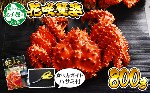 380 ボイル花咲蟹姿 800g 食べ方ガイド 専用ハサミ付 カニ かに 蟹 北海道弟子屈町 ふるさと納税 ふるさとチョイス