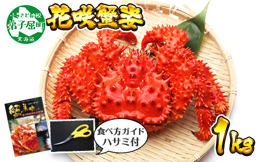 1306 ボイル花咲蟹姿 1kg 食べ方ガイド 専用ハサミ付 カニ かに 蟹 海鮮 送料無料 北海道 弟子屈町 弟子屈町弟子屈町 ふるさと納税 ふるさとチョイス