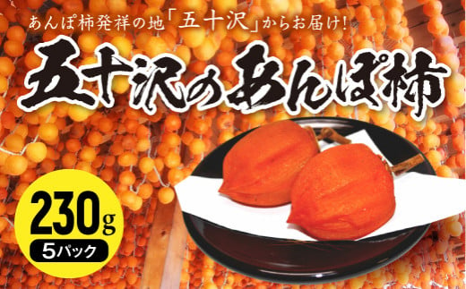五十沢のあんぽ柿 230g×5パック F20C-249 247322 - 福島県伊達市
