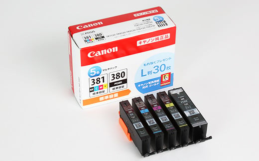 Canon純正インクカートリッジ BCI-381 +380 5色マルチパック