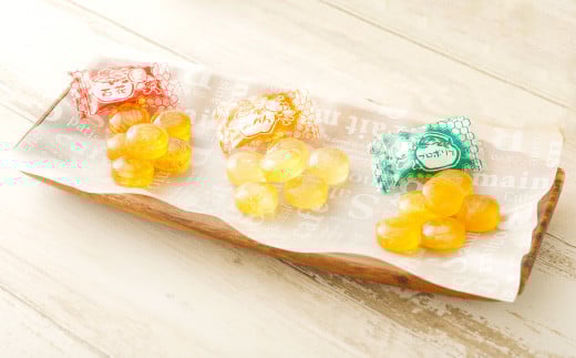 国産 純粋 蜂蜜 50g×2本（れんげ 晩白柚） 蜂蜜あめ×1袋