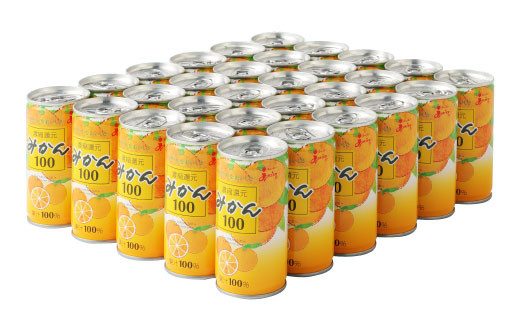 JA ジューシー みかん 100％ ジュース 190g×30缶セット - 熊本県宇城市