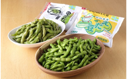 【十勝】ふっくら甘い枝豆　食べ比べ２種　300g×6袋[D1-5C] 247593 - 北海道中札内村