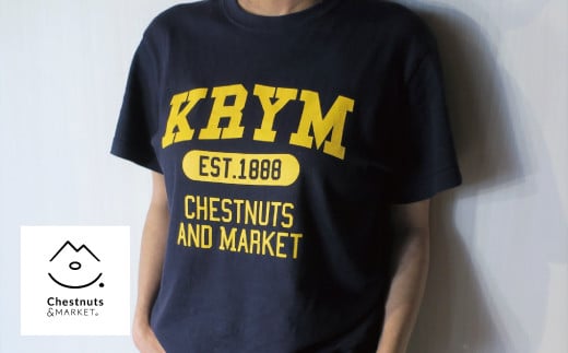 北海道栗山町「Chestnuts&Market」オリジナルTシャツ（ネイビー）　C051 261190 - 北海道栗山町