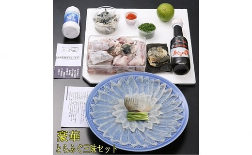 【ギフト用】豪華とらふぐ三昧セット(刺身・鍋2~3人前)