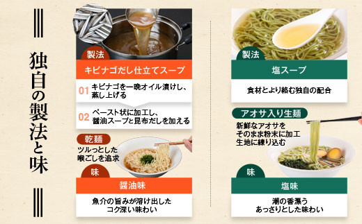 ZS-717 薩摩川内ご当地ラーメン キビナゴラーメン3食と甑島アオサ