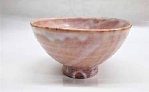 [№5226-0025]8代佳炎作　萩焼　抹茶茶碗（井戸）