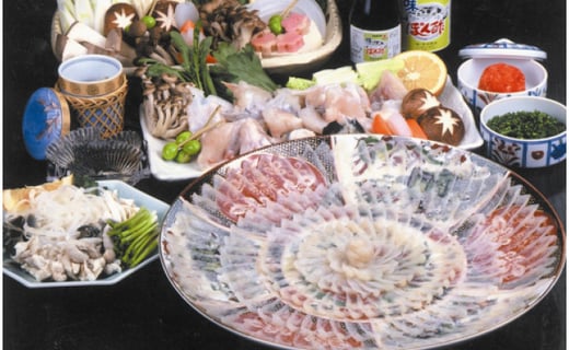 魚千代のふぐさし】国産とらふぐ刺身セット<4~5人前> - 山口県宇部 ...