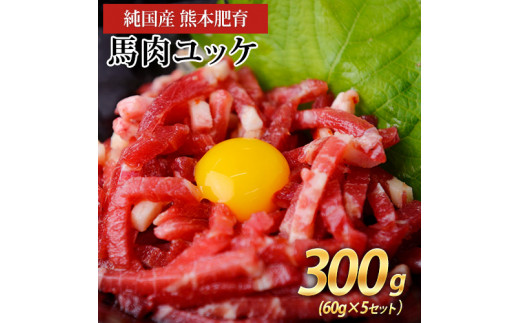 馬肉ユッケ300g 60g 5セット 純国産熊本肥育 1月中旬 2月末頃より順次出荷 熊本県山江村 ふるさと納税 ふるさとチョイス