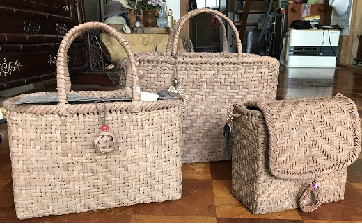 山ぶどう編み組細工のバッグ ビジネス用バッグ - 福島県北塩原村 