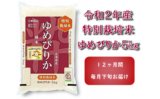 令和２年産 Ja新すながわ産 特栽米ゆめぴりか定期便 ５kg 12ヶ月 北海道砂川市 ふるさと納税 ふるさとチョイス