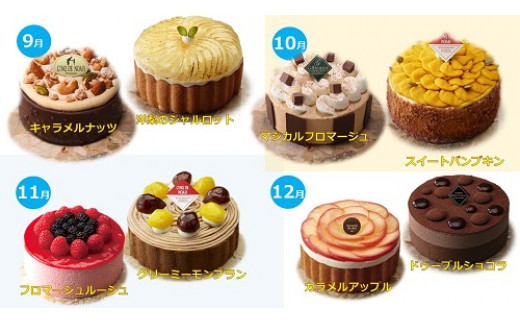定期便 毎月ケーキが届く アントルメセレクション 6ヶ月コース 愛知県春日井市 ふるさと納税 ふるさとチョイス