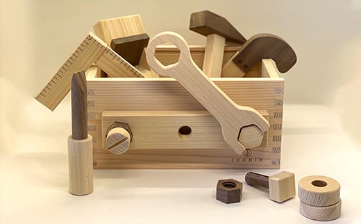 水俣市産ヒノキ IKONIH 大工セット 木製 おもちゃ 知育玩具 250653 - 熊本県水俣市