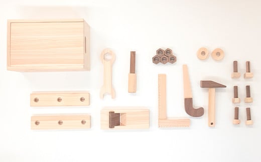 水俣市産ヒノキ IKONIH 大工セット 木製 おもちゃ 知育玩具