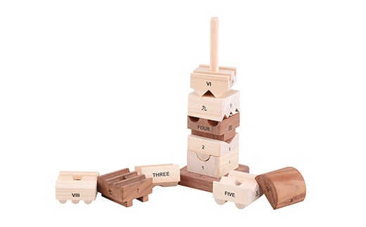 水俣市産ヒノキ IKONIH 知育セット 木製 おもちゃ 知育玩具