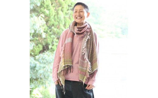 tamaki niime・イッテンモノ】wool roots shawl MIDDLE ～まず一枚