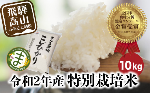 米 10kg コシヒカリ 特別栽培米 金賞受賞農家 岐阜県産 こしひかり 令和2年産 飛騨 まんま農場 B624 岐阜県高山市 ふるさと納税 ふるさとチョイス