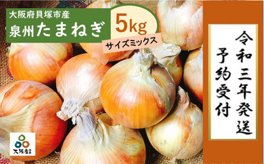 A0033 泉州玉ねぎミックスサイズ５kg 保存用ネット付 大阪府貝塚市 ふるさと納税 ふるさとチョイス