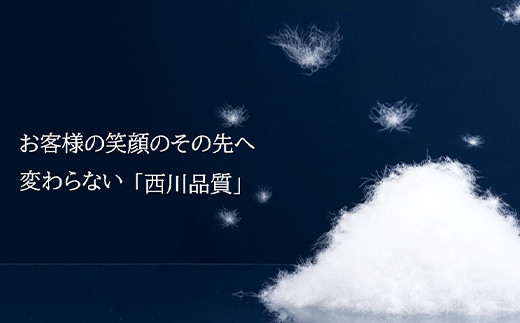 西川 熊本謹製 ホワイトダックダウン 85％ 羽毛掛けふとん シングル