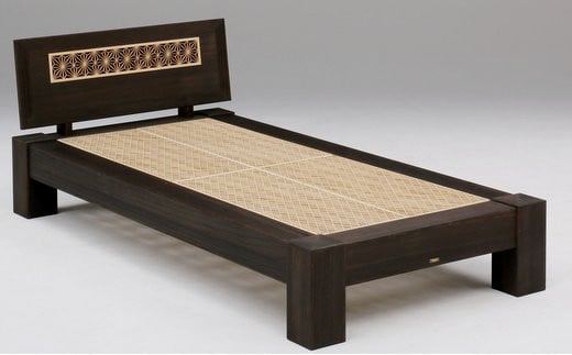 「夢楽Ⅱ/シングル」総桐組子ベッドは布団の環境を整える特許取得 職人による、手作り・手仕上げの工場よりお届け/総桐箪笥和光