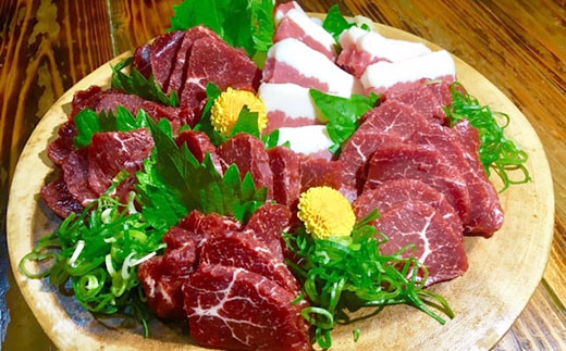 希少な完全熊本県産 厳選上 馬刺し セット 約 450g 醤油付き