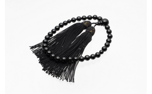【未使用・極美品】黒珊瑚　サンゴ　数珠　イヤリング　ネックレス　3点セット