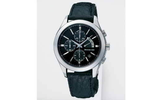 SHIZUKU-ISHI「高級機械式腕時計」TNC770101[レザー仕様黒色バンド付]