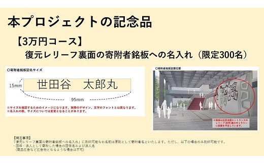 個人向け3万円 名入れコース 世田谷区本庁舎等整備プロジェクト 東京都世田谷区 ふるさと納税 ふるさとチョイス