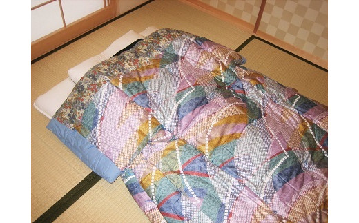 富田屋産業 本仕立て 手作りかいまき掛布団 青色 群馬県館林市 ふるさと納税 ふるさとチョイス