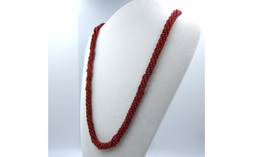 高知県産赤珊瑚10連ネックレス