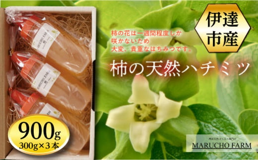 伊達市産 柿の天然ハチミツ 900g F20C-294 254778 - 福島県伊達市