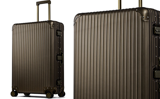 Ay159 [Proevo] アルミスーツケース フレームキャリー 受託手荷物対応 L（カーボン/チタンゴールド） [30003] - 福岡県大木町  | ふるさと納税 [ふるさとチョイス]