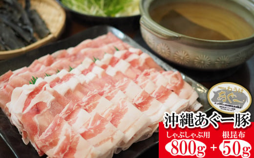 わうけあぐー 沖縄あぐー豚 しゃぶしゃぶ用800g 根昆布50g 沖縄県沖縄市 ふるさと納税 ふるさとチョイス