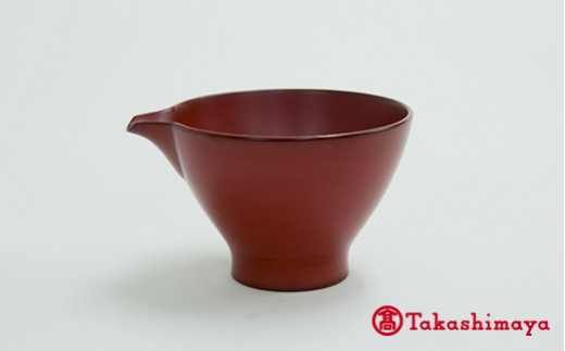 輪島漆器〈輪島キリモト〉片口すぎ型・中（本朱） [高島屋選定品] 激安