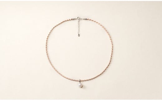 真珠とシルクのネックレス8.0mm　マルチカラー 255496 - 愛媛県西予市