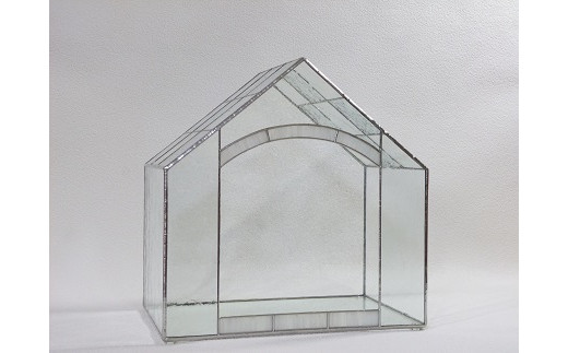 ステンドグラス メモリアルケース 「ハウス」 ガラス インテリア