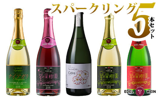 エーデルワイン 贅沢スパークリング５本セット 392 岩手県花巻市 ふるさと納税 ふるさとチョイス