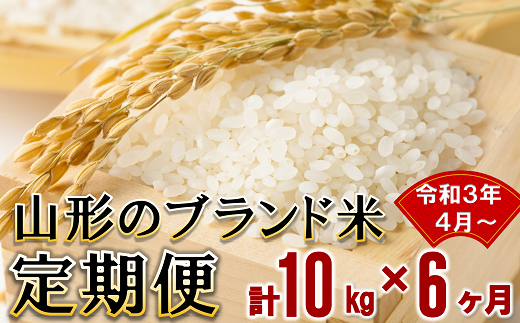 1158 令和3年4月開始 山形のブランド米 定期便 10kg 6ヶ月 山形県南陽市 ふるさと納税 ふるさとチョイス