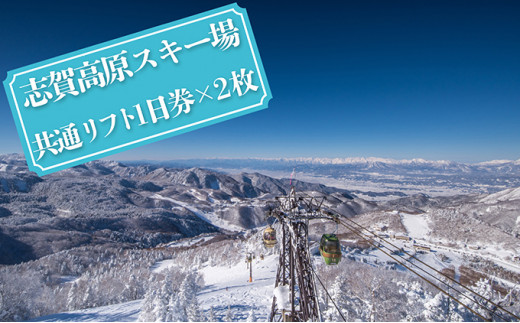 5658 0275 志賀高原スキー場共通リフト券 1日券2枚 長野県山ノ内町 ふるさと納税 ふるさとチョイス