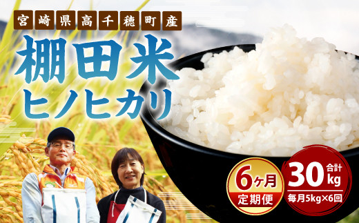 T 1 定期便 宮崎県高千穂町産 棚田米 5kg 6ヶ月 合計30kg 宮崎県高千穂町 ふるさと納税 ふるさとチョイス