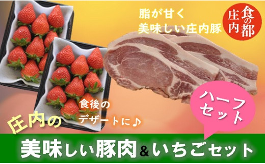 庄内の美味しい豚肉 いちごハーフセット 山形県三川町 ふるさと納税 ふるさとチョイス