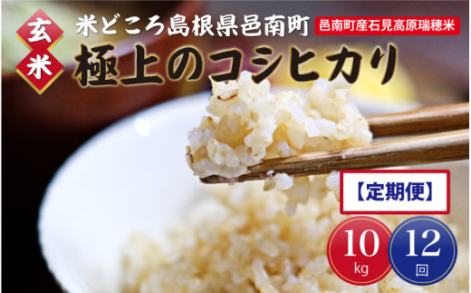 令和2年産 玄米 邑南町産石見高原瑞穂米10kg 5kg 2 定期便12か月 お届けコース 島根県邑南町 ふるさと納税 ふるさとチョイス