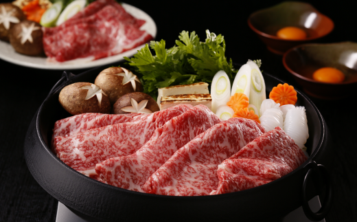 日本一の鹿児島黒毛和牛のすき焼きは、いかがですか？※写真はイメージです。